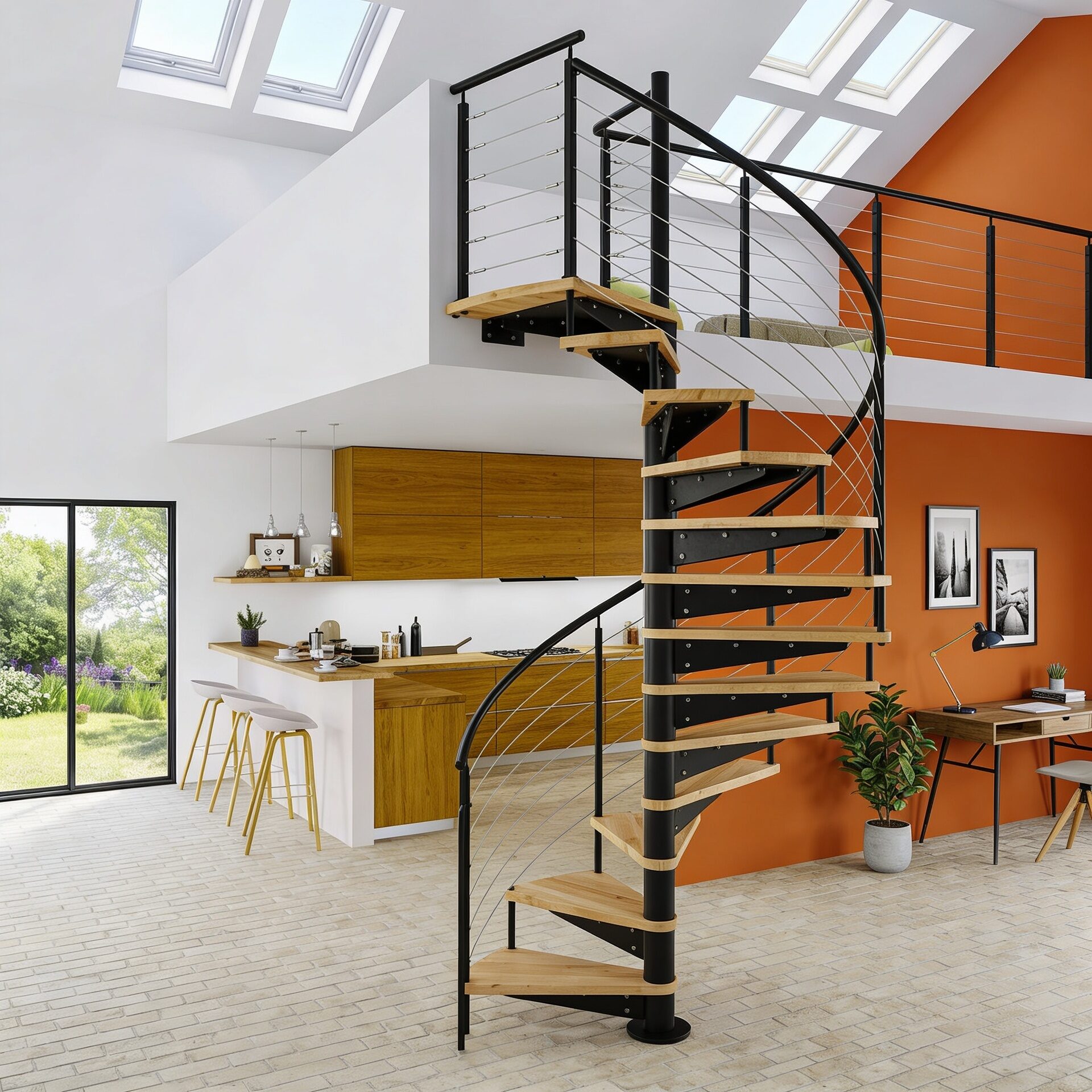 escalier-colimaçon-rénovation-loire